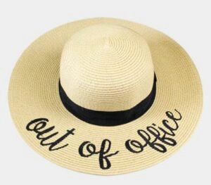 Amtal Women Elegant Wide Brim Embroidered Beach Pool Floppy Summer Vacation Sun Hat