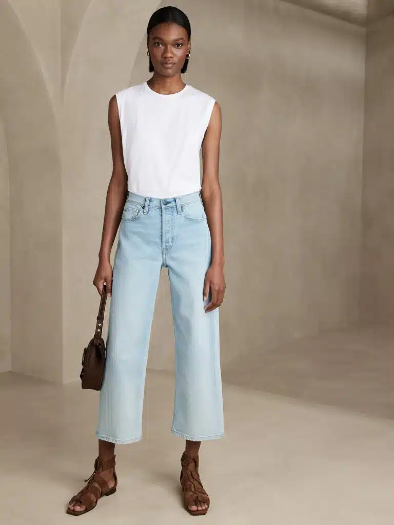 Banana Republic Ultra High-Rise Wide-Leg Crop Jean