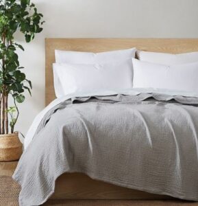 Bed Bath and Beyond Under The Canopy Couverture Matelass en Coton Bio