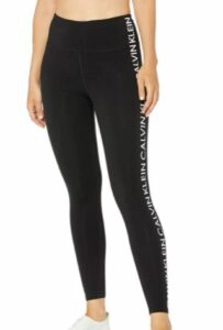 Calvin Klein Women's Premium Performance Double Waistband Moisture Wicking Legging