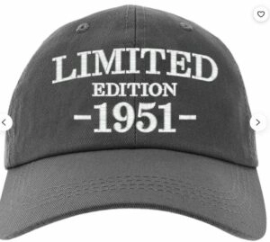Cap 70th Birthday Gift