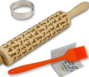 Cat Embossed Rolling Pin