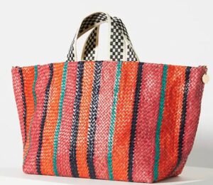 Sac fourre-tout tissé Clare V. Bateau