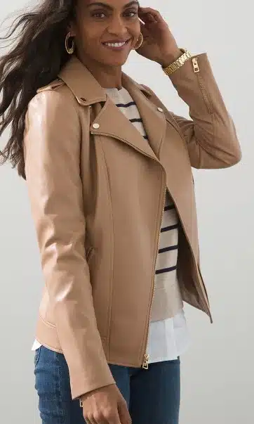 Faux Leather Moto Jacket
