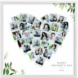 Floral Heart Snapshot for high school graduation gifts