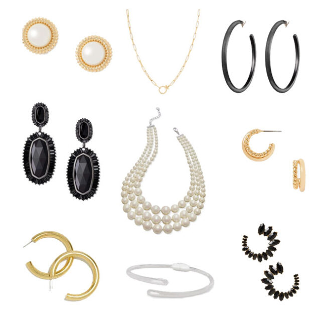 Jewelry for a funeral outfit