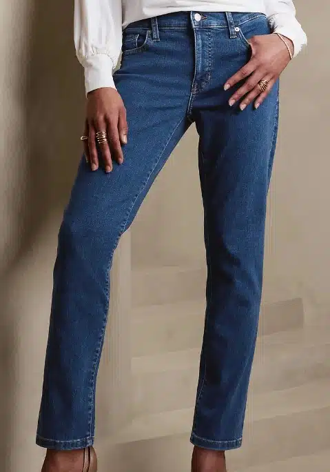 Mid Rise Slim Jeans