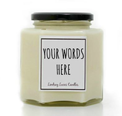 Personalised Custom Scented Candle