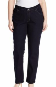 Riders by Lee Indigo Women's Fringe Cuff Boyfriend Jean to look thinner