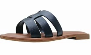 The Drop Women's Monika Flat H-Band Slide Sandal