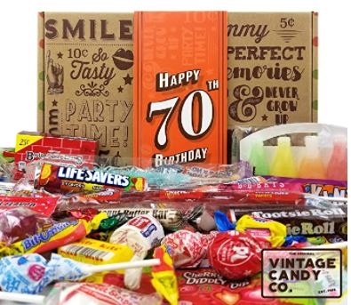 Vintage Candy Co. 70th Birthday Retro Candy Gift Box