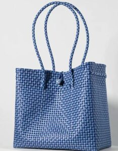 Anthropologie Woven Basket Tote Bag