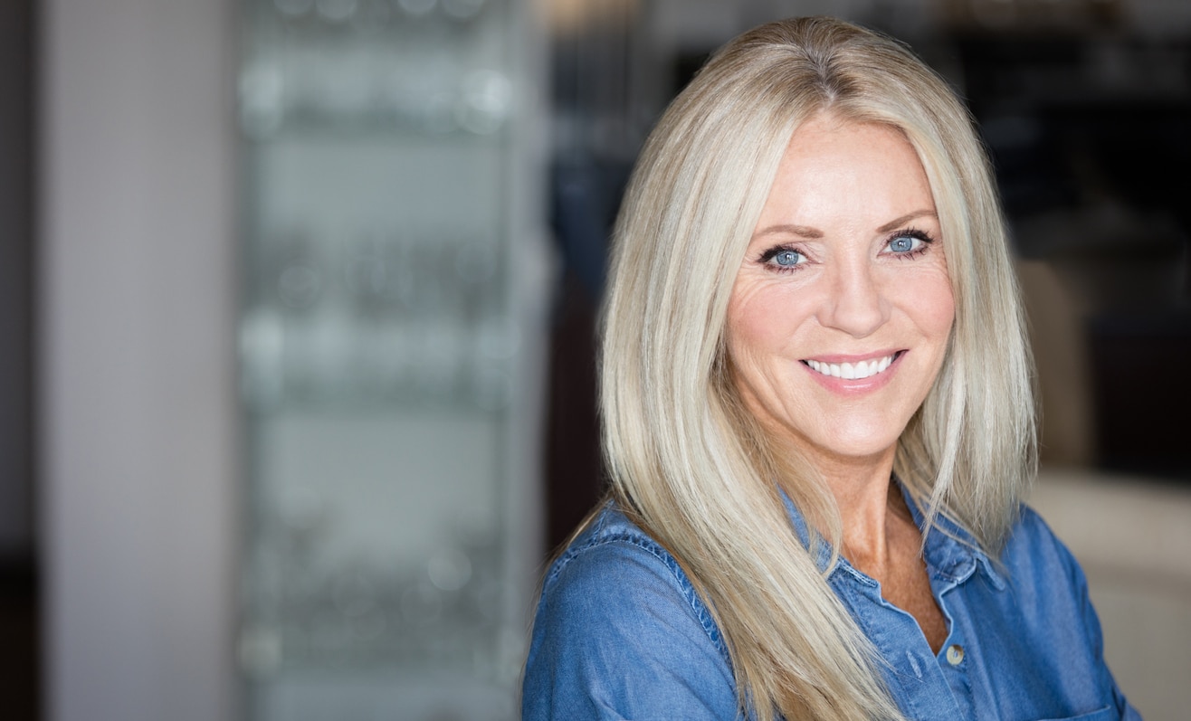 Mature Woman smiling at the camera