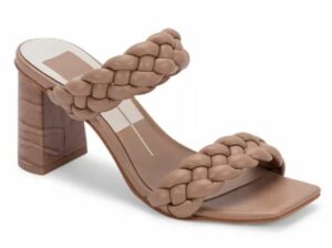 Dolce Vita Women's Paily Braided Double Strap High Heel Sandals