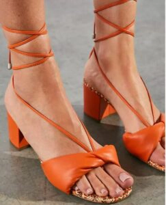 Free People Dolly Bandana Wrap Heels