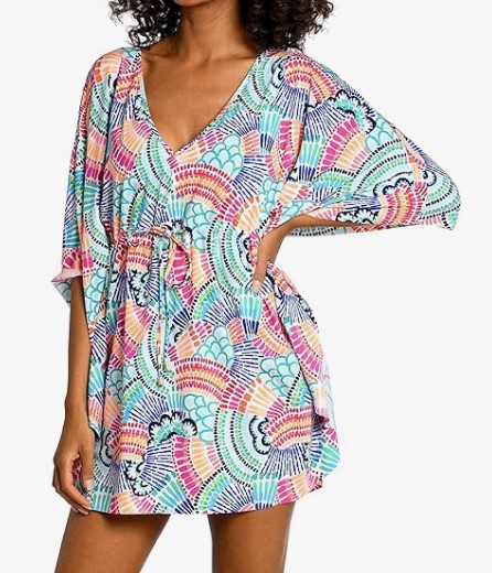 La Blanca V-Neck Caftan Swimsuit Cover-Up (7 colors), $75.50