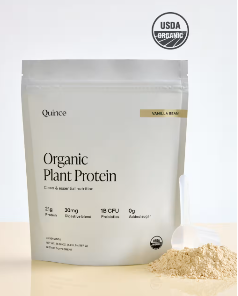 Quince Certified Organic Plant Protein, $40