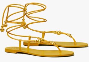 Tory Burch Capri Flat Lace Up Sandal