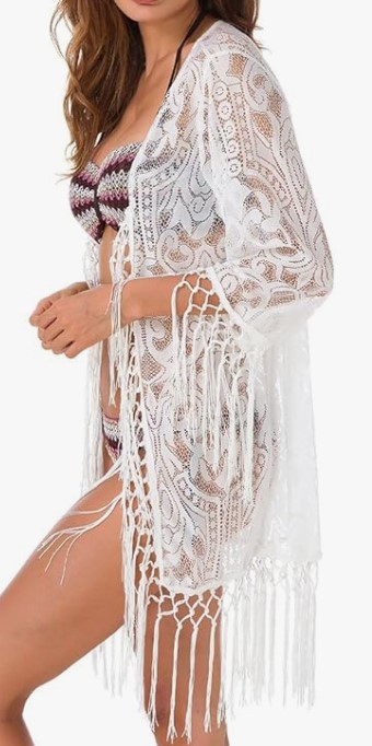 Upopby Women's Lace Beach Cover Up $23.99