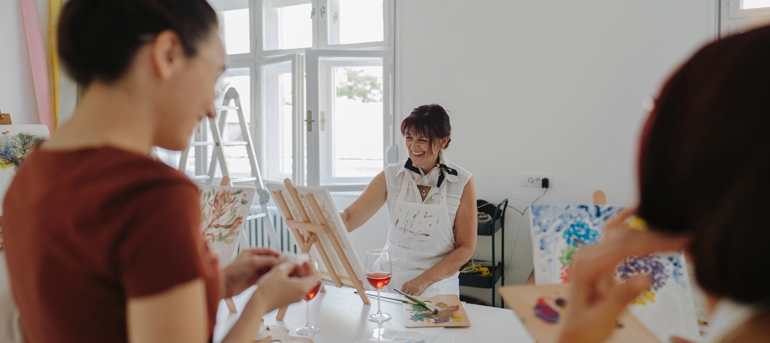 enjoy a night of painting with your friends