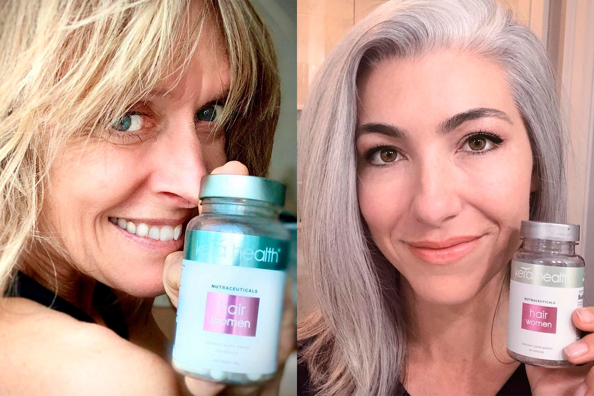 Kera Health Ladies holding product