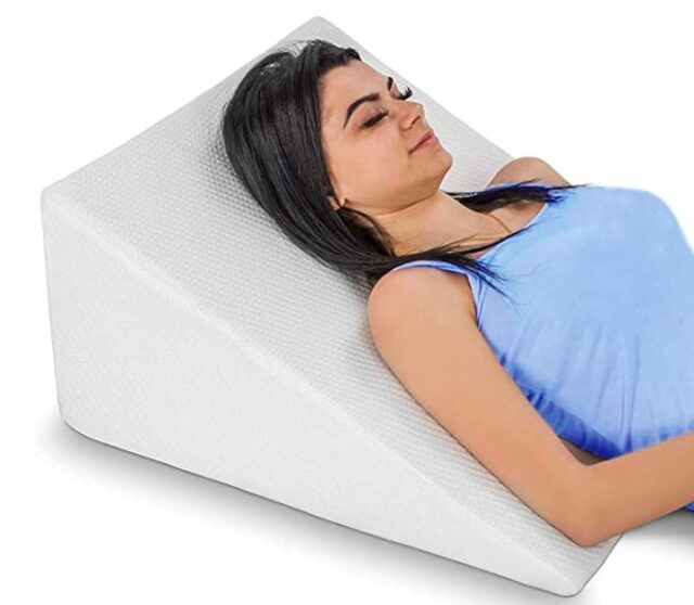 Abco Tech Bed Wedge Pillow with Memory Foam Top