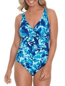 Bal Harbour V-Neck Tummy Control One-Piece Swimsuit