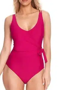 Hibiscus Wrap Underwire One-Piece