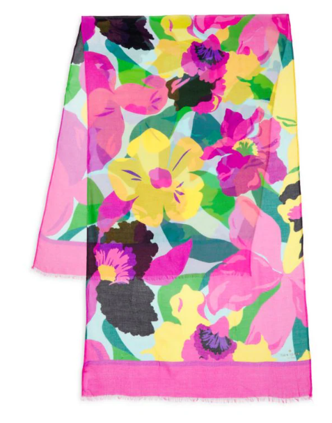 Kate Spade Orchid Bloom Oblong Scarf, $49.95 (was $98)
