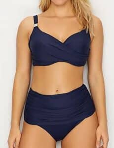 MIRACLESUIT Solid Criss-Cross Bikini Top D-DDD Cups