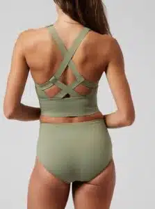 Palm Conciuos Crop Bikini Top