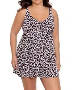 Plus Size Bal Harbour Hip Minimizer One-Piece Swim Dress