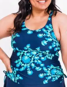 Plus Size Maya Swim Top With Flowy Swim Skort