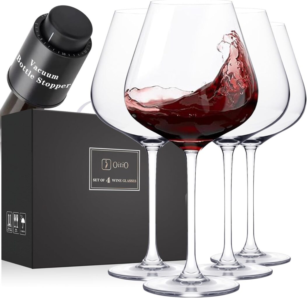 Red Wine Glasses Set