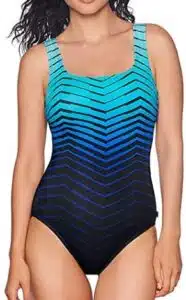 Reebok Women's Swimwear Sport Fashion Prime Performance Scoop Neck Soft Cup One Piece Swimsuit
