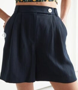 Tencel Lyocell Tailored Shorts