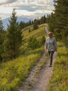 Benefits of walking for mature women