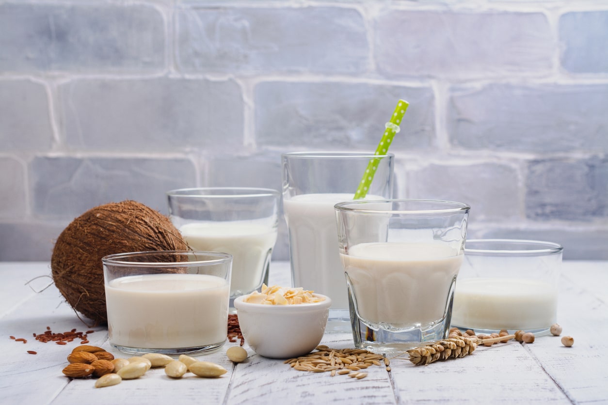 Milk and milk substitutes for natural ways to strengthen bones