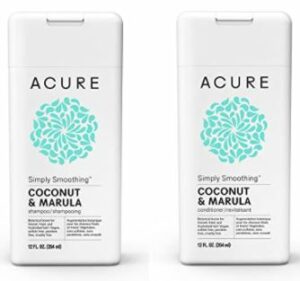 Acure Organics Coconut Hair Straightening All Natural Shampoo and Conditioner