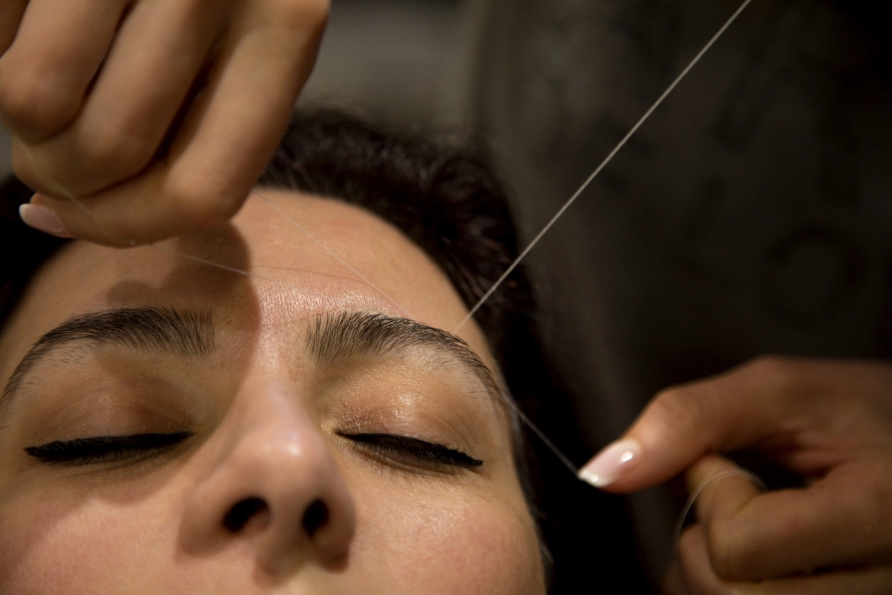 Eyebrow threading