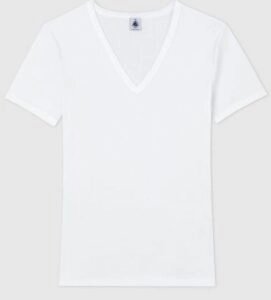 Petit Bateau V Neck Cotton T Shirt