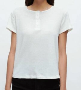 Redone 60s Short Sleeve Henley