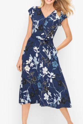 Talbots Graphic Floral Dress