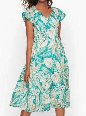Talbots Stretched Leaves Dress