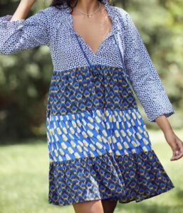 Tiered Cover-Up Tunic Dress