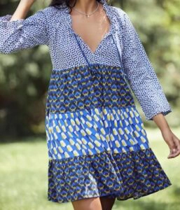 Tiered Cover-Up Tunic Dress