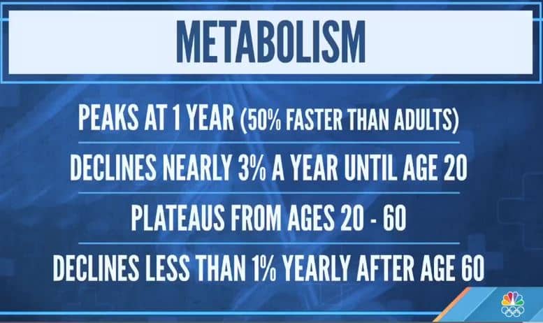Today Show on NBC Metabolism graphic 4 stages of metabolism