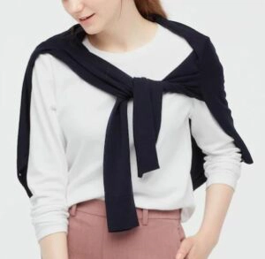 Uniqlo Stretch Cotton Crew Neck T Shirt