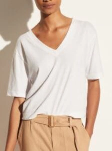 Vince V-Neck Wide Sleeve Crop Tee
