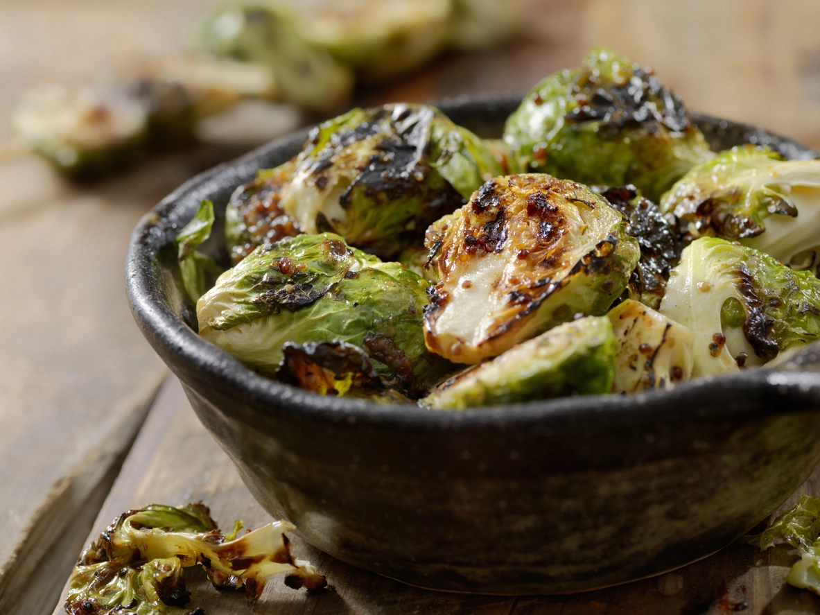 Bowl of Brussels Sprouts to get amino acids